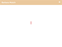 Tablet Screenshot of barbaramutch.com
